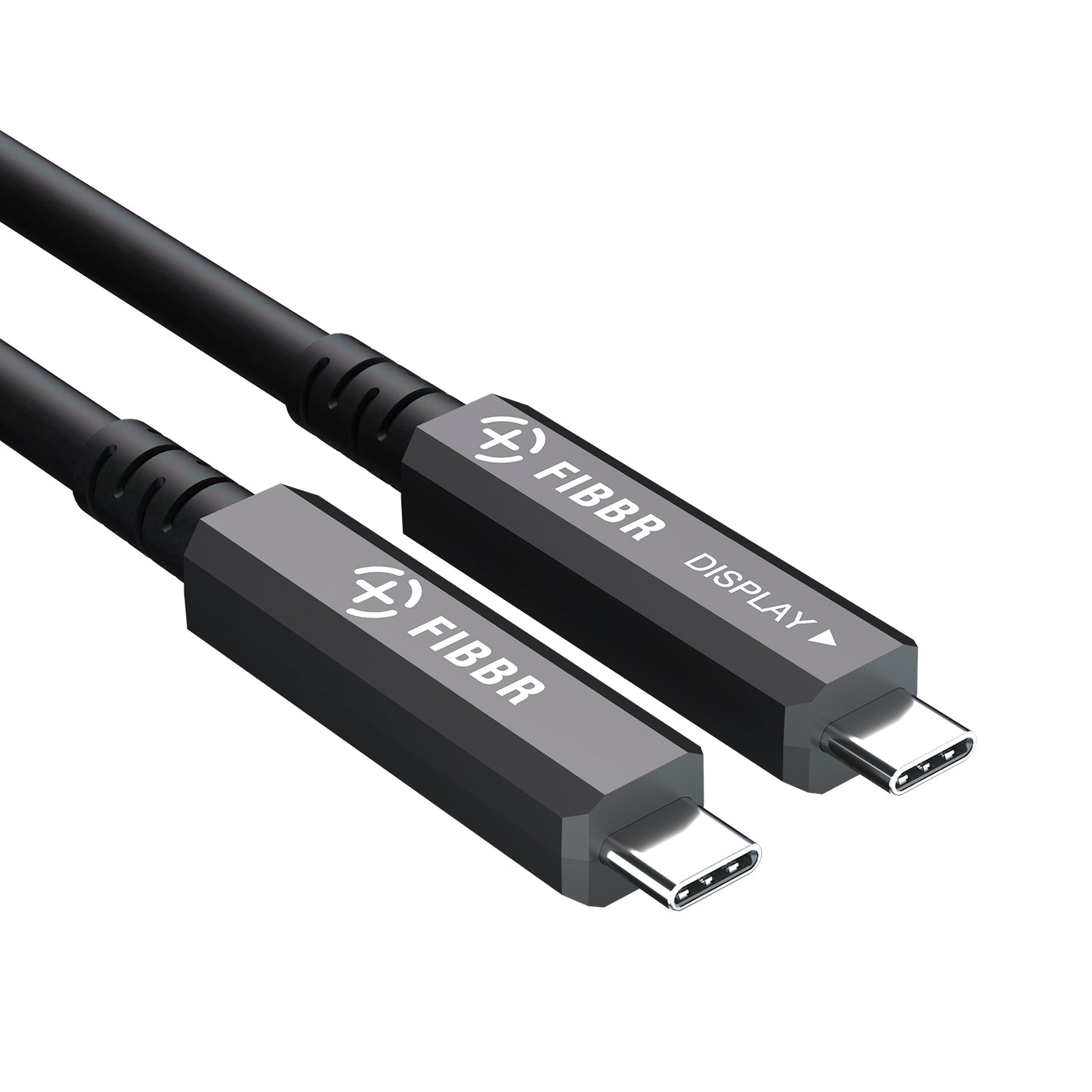 FIBBR Full-Featured Fiber Optic USB C to USB C Cable, 10Gbps Long Distance USB 3.2 GEN2 Video Cable with PD 60W for VR Headsets/AR, Webcam, Camera, Laptop, Mini PC and More
