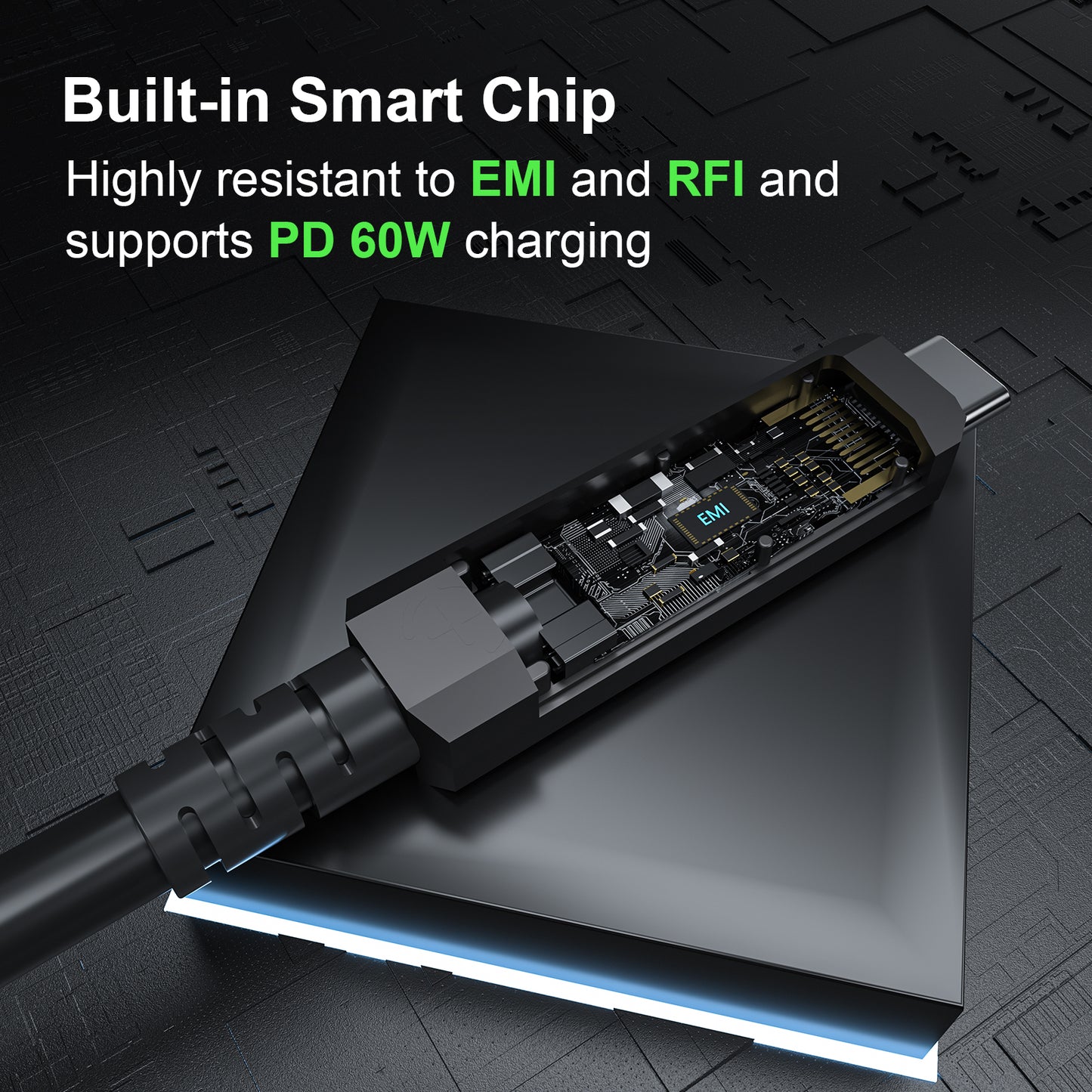 FIBBR Full-Featured Fiber Optic USB C to USB C Cable, 10Gbps Long Distance USB 3.2 GEN2 Video Cable with PD 60W for VR Headsets/AR, Webcam, Camera, Laptop, Mini PC and More
