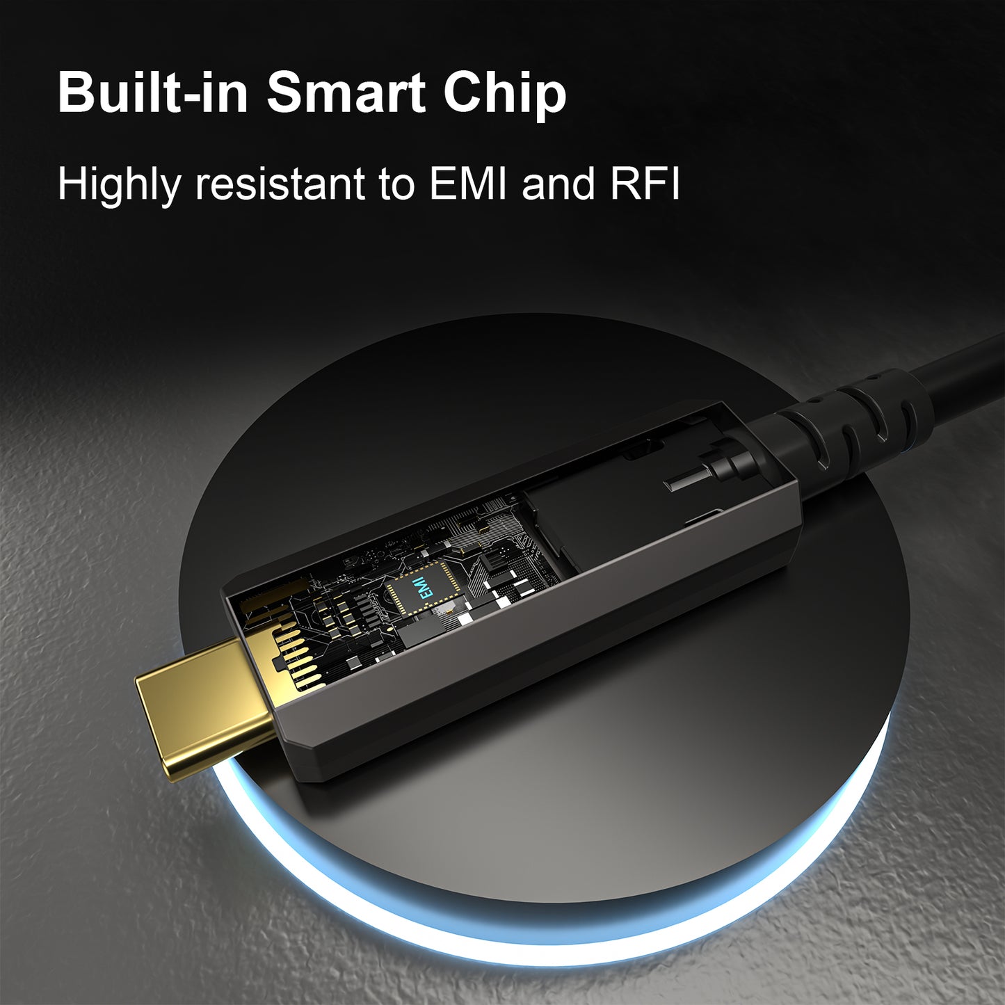 FIBBR Fiber Optic USB A to USB C Cable, 10Gbps Long Distance Data Transfer USB 3.2 AOC for VR/AR, Webcam, Camera, Laptop, Mini PC, Printer and More