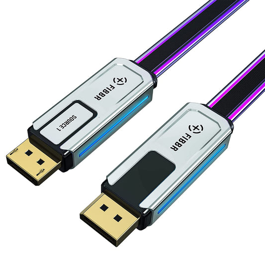 光纤 Displayport 电缆、FIBBR 高速光纤 DP 到 DP 电缆
