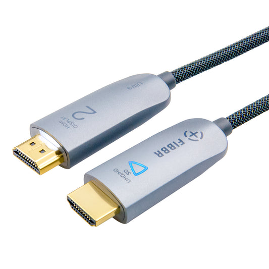FIBBR Ultra 系列光纤 HDMI 电缆 - 4K 30HZ 10.2Gbps 高速细长柔性光纤 Hdmi 电缆