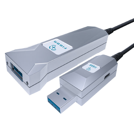 FIBBR USB 3.0 Cable A-Male to A-Female Active Extension Cable Cord,High Speed 5Gbps USB 3.0 Fiber Optical Cable