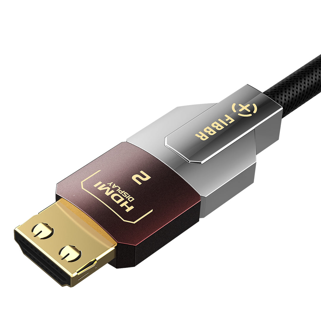 FIBBR 8K HDMI 2.1 电缆，48Gbps 认证超高速 HDMI 电缆