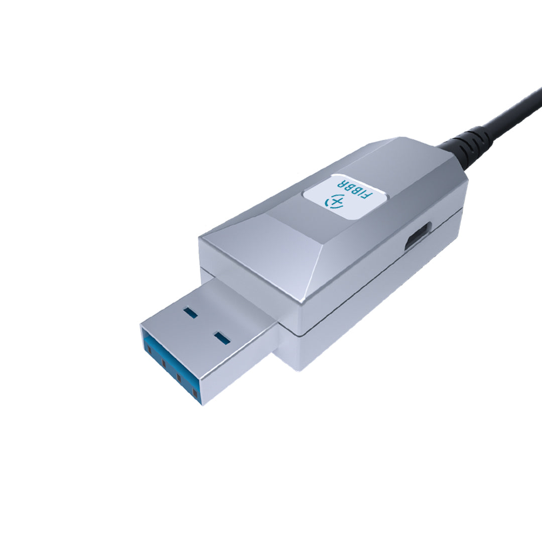 FIBBR USB 3.0 电缆 A 公头到 A 母头有源延长电缆线，高速 5Gbps USB 3.0 光纤电缆