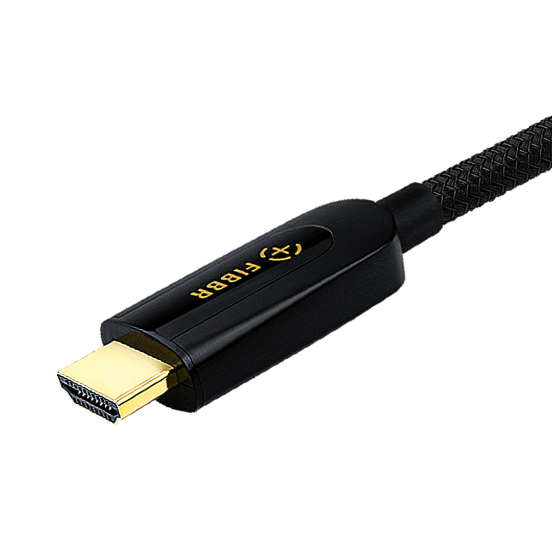 FIBBR 8K 超高速认证 HDMI 2.1 电缆，48Gbps UHD 镀金连接器编织 HDMI 电缆
