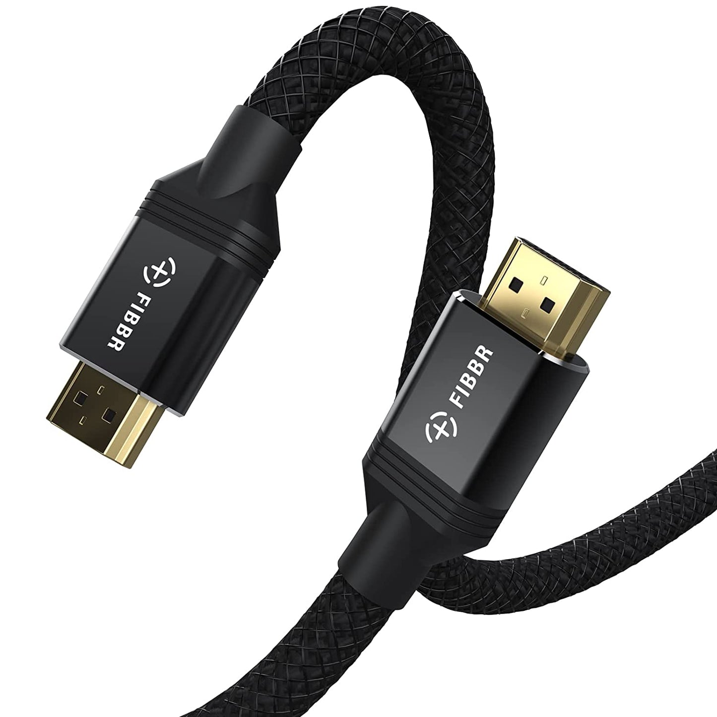 FIBBR 认证 48Gbps 超高速编织 HDMI 2.1 电缆