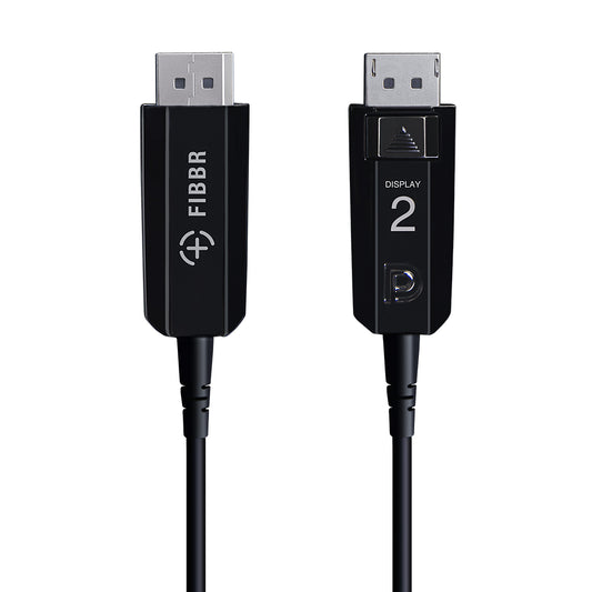 FIBBR DP to DP Cable, Fiber Optic Displayport Male to Male Cable
